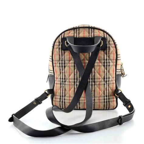 Burberry Link Backpack 1983 Knight Check Canvas 